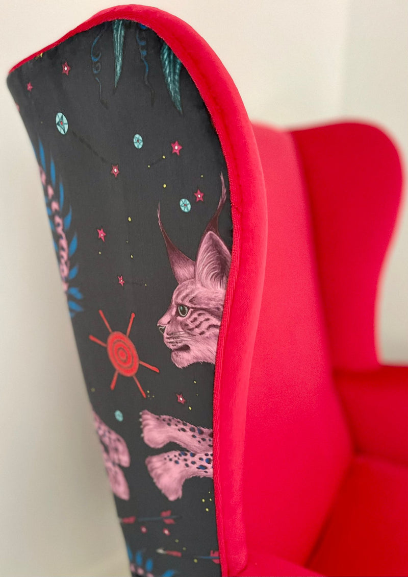 'Pink Lynx' Parker Knoll Armchair